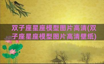 双子座星座模型图片高清(双子座星座模型图片高清壁纸)