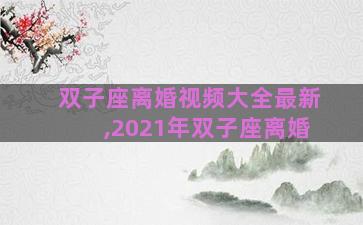 双子座离婚视频大全最新,2021年双子座离婚 双子座离婚视频大全最新,2021年双子座离婚