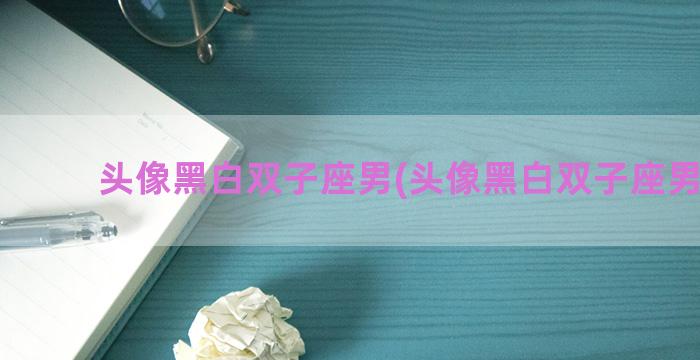 头像黑白双子座男(头像黑白双子座男动漫)