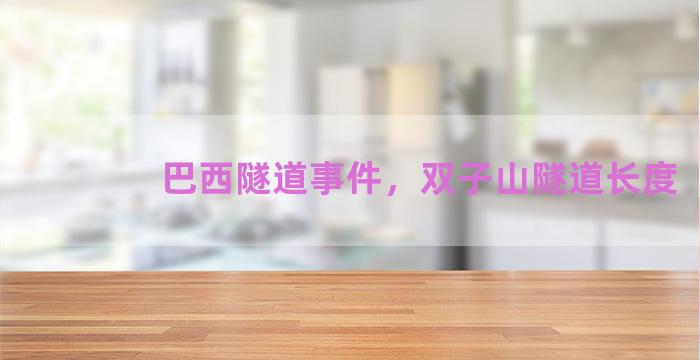 巴西隧道事件，双子山隧道长度