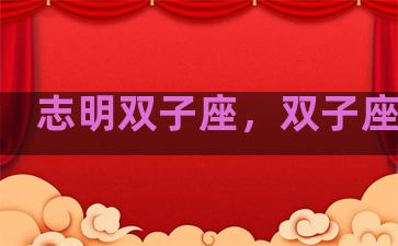 志明双子座，双子座智慧